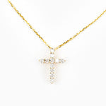 Heart of Jesus Diamond Cross Necklace