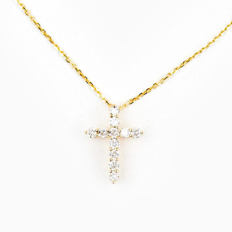 Jesus cross necklace diamond Clearance