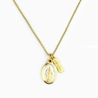 Lourdes Miraculous Mary Necklace