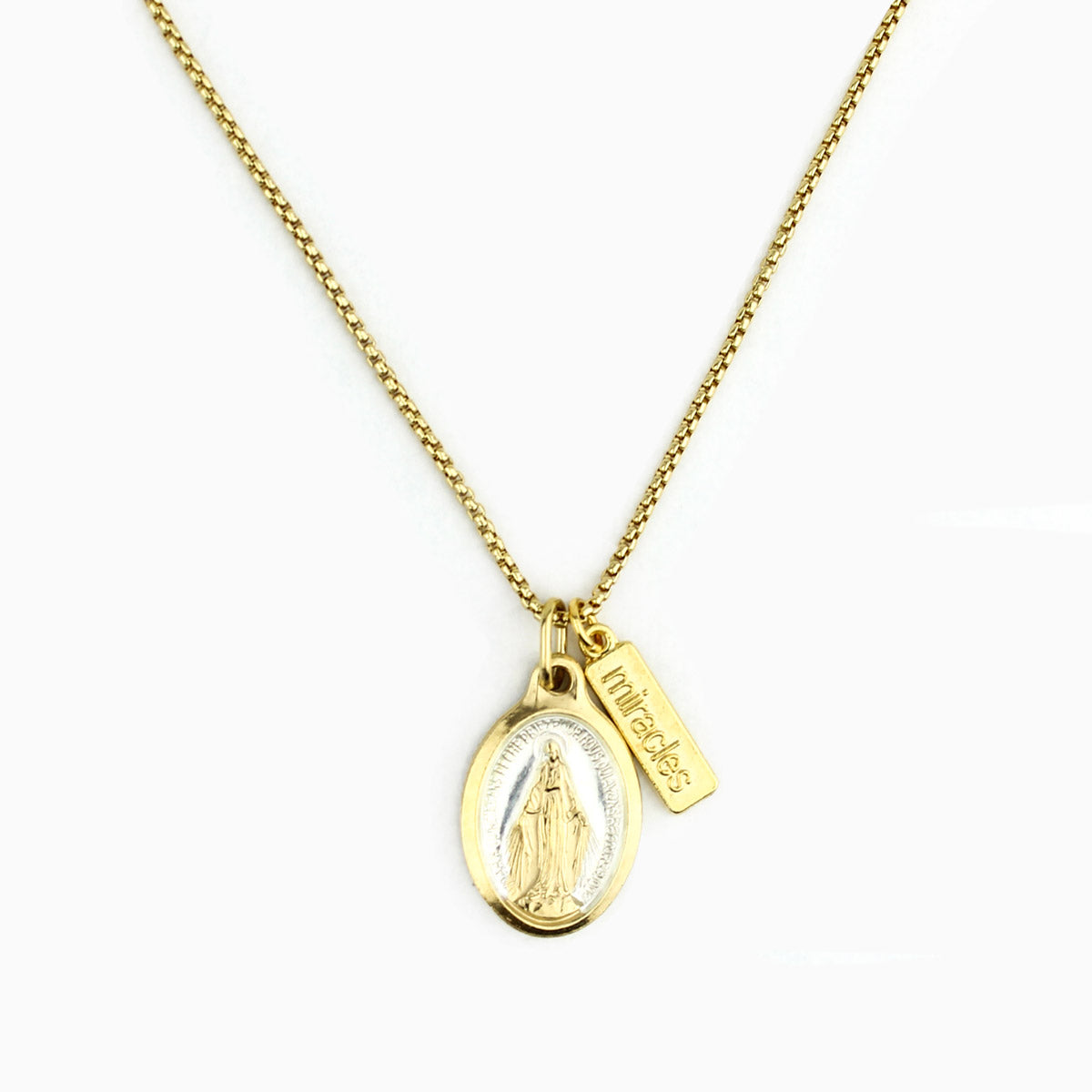 Lourdes Miraculous Mary Necklace