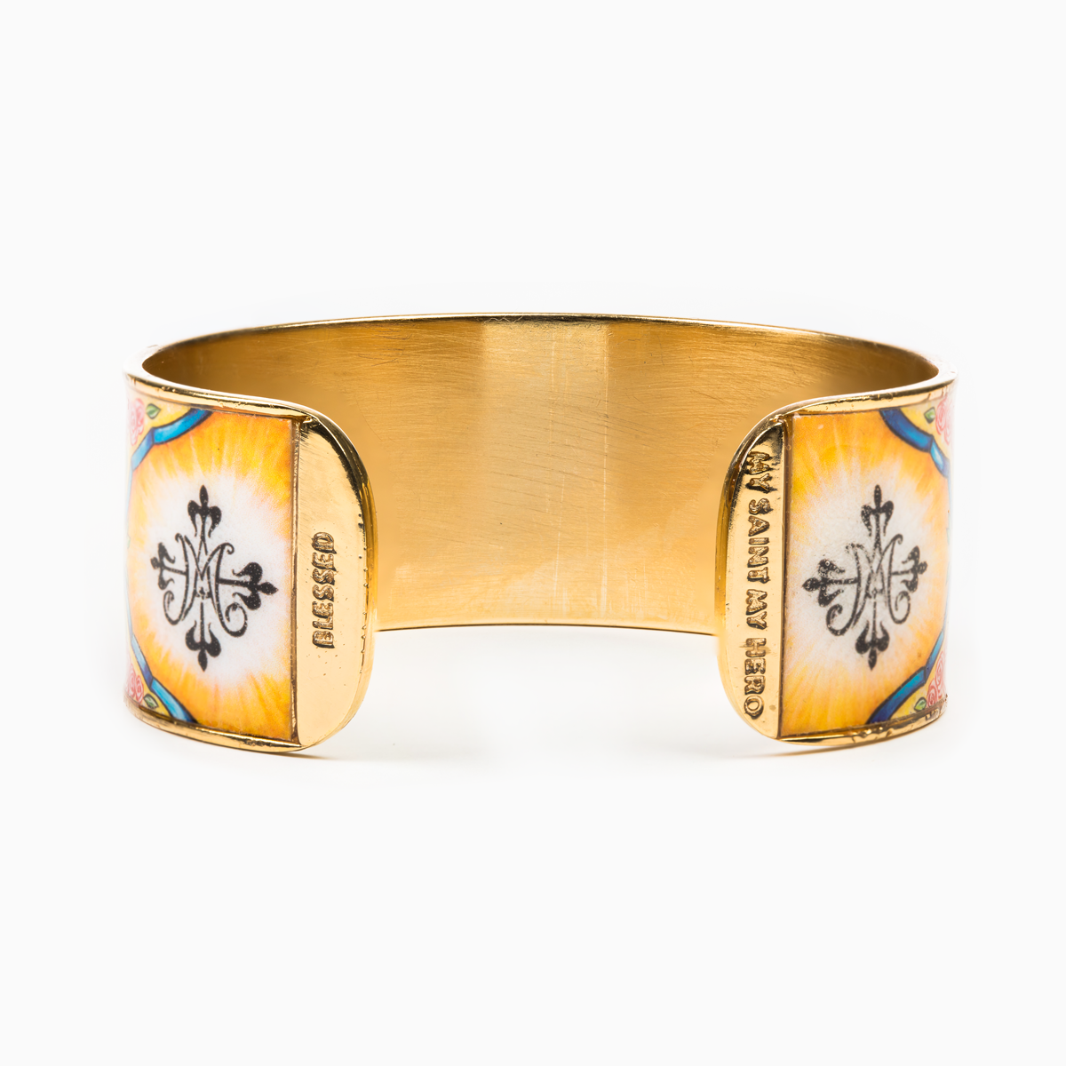 Holy Family Everlasting Heart of God Cuff Bracelet Back