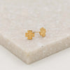 Dainty Faith Stud Earrings Gold dipped 1/2" crosses