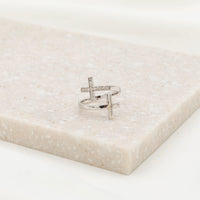 Pillar of Faith Ring - White Diamonds