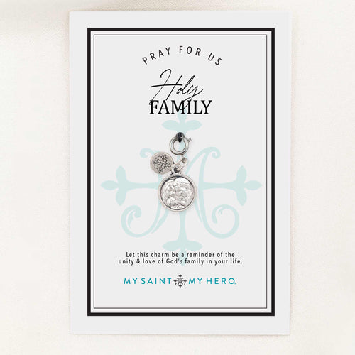 Holy Family Medal on inspirational card