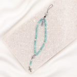 Miraculous Mary Phone Charm amazonite and silver medals