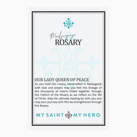 Olive Wood and Amazonite Medjugorje Rosary