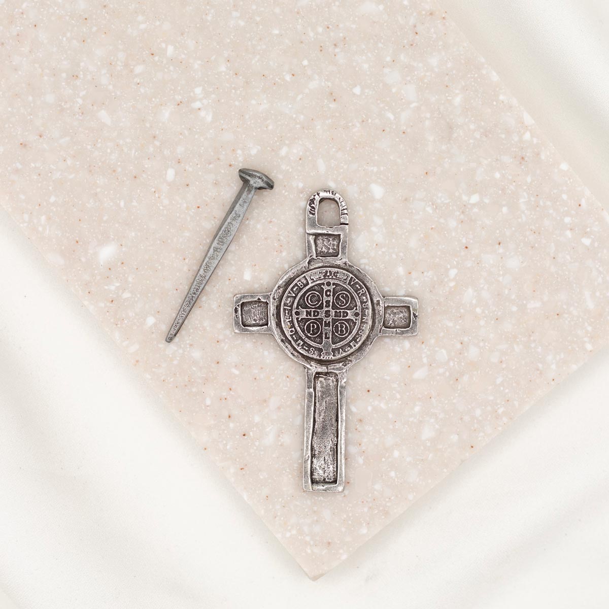 House Blessing Medallion - Saint Benedict Cross