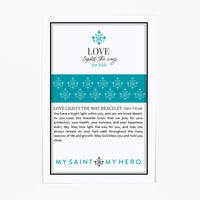 Love Lights the Way for Kids - St. Amos Crystal Pearl Bracelet product card front