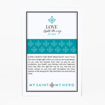 Love Lights the Way for Kids - St. Amos Crystal Pearl Bracelet product card front