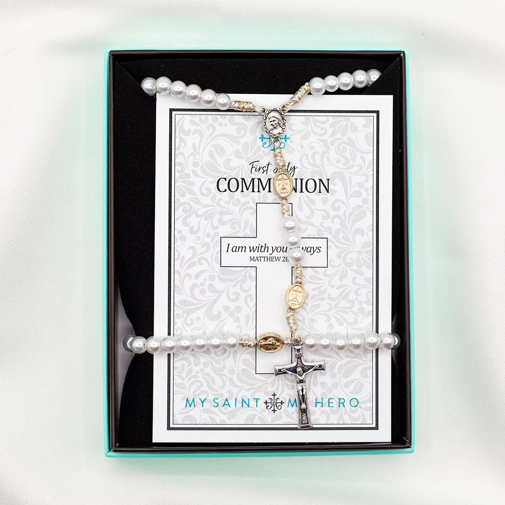 First Holy Communion Bracelet Rosary Set Catholic Gifts – My