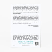 God Bless America Bracelet for Kids and Teens card back