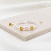 First Holy Communion Blessing Bracelet - Pearl