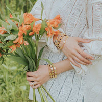 Bloom Bracelet - Gold Flowers
