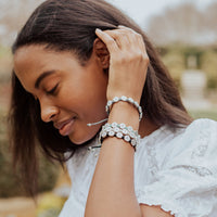 Bloom Bracelet - Silver Flowers