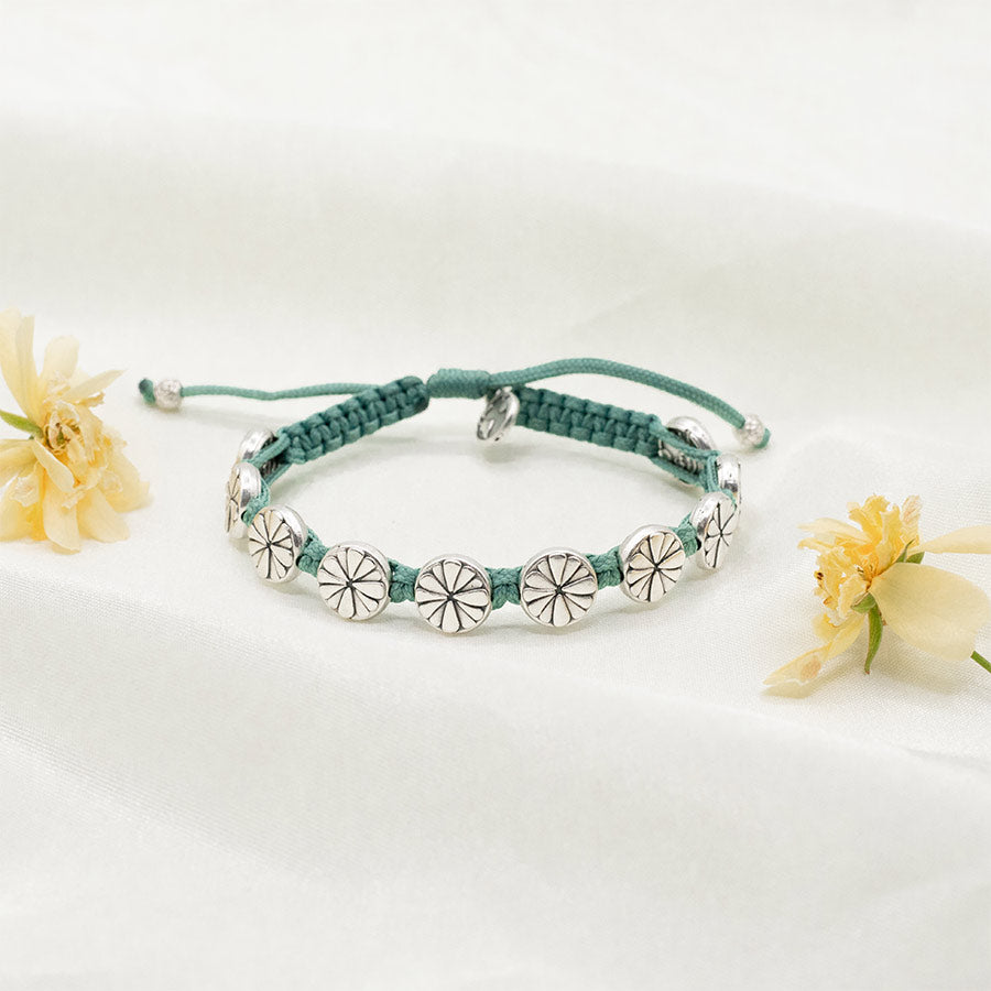Bloom Bracelet - Silver Flowers