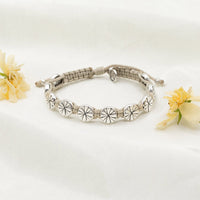 Bloom Bracelet - Silver Flowers