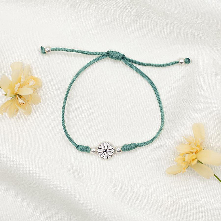 Bloom Bracelet - One Silver Flower