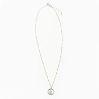 Overhead of the entire Armor of Protection Chain and Saint Medal Necklace