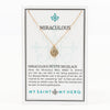 Miraculous Petite Necklace - Dainty Marian Catholic Pendant Necklace in Gold