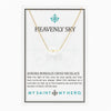Heavenly Sky Crystal Cross Necklace comes on an inspirational card