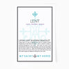 Living Lent Blessing Bracelet Inspirational Card Front