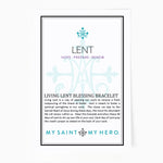 Living Lent Blessing Bracelet Inspirational Card Front