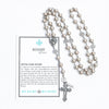 Rosary of Love Crystal Pearl Rosary with product card