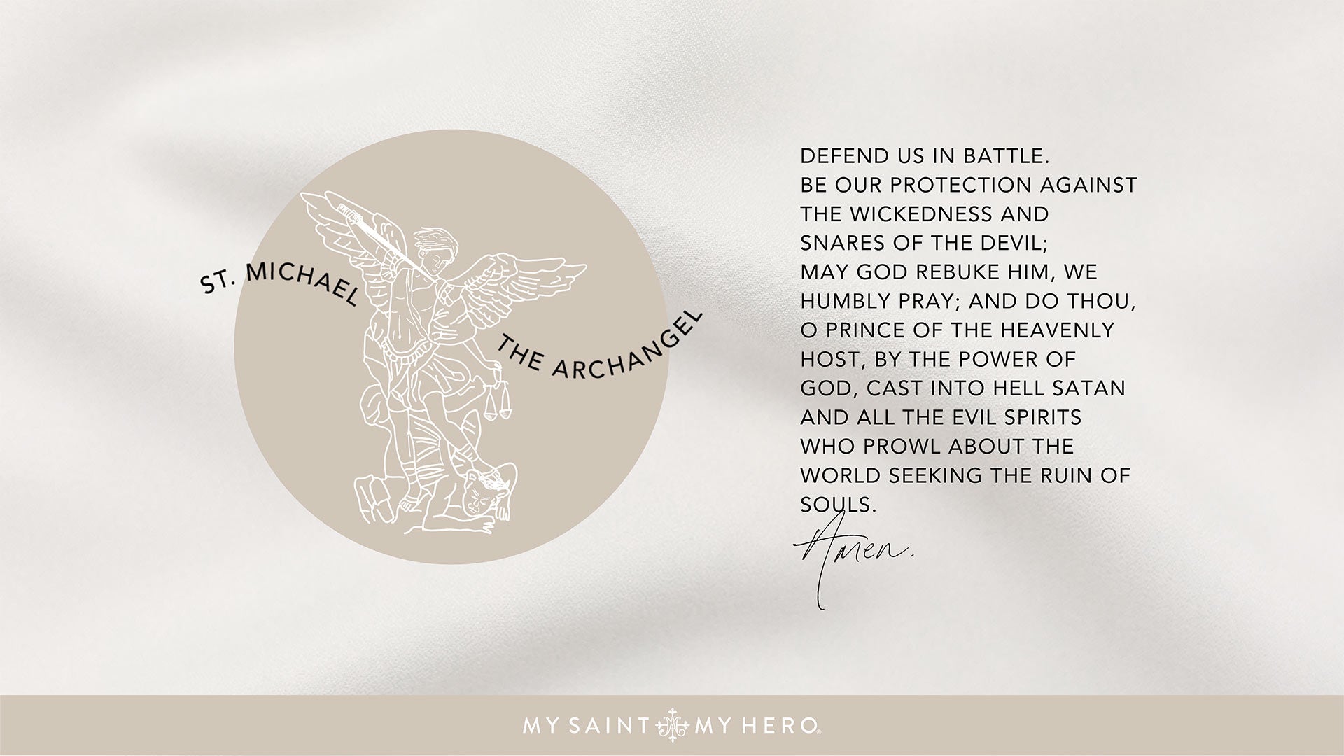 Archangel Michael Prayer desktop  wallpaper download