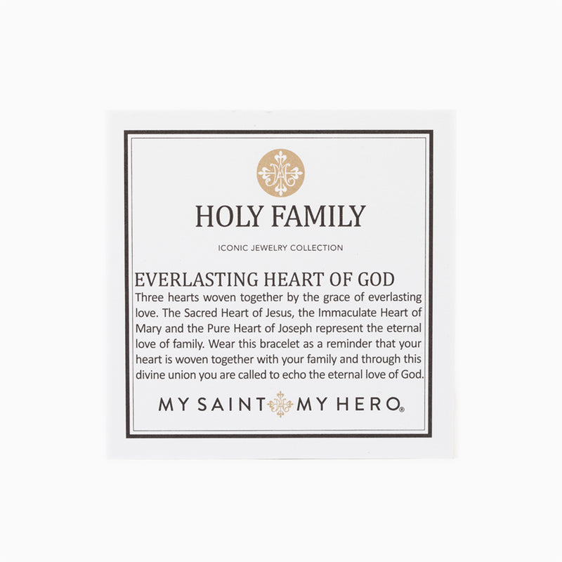 Holy Family Everlasting Heart of God Cuff Bracelet Card