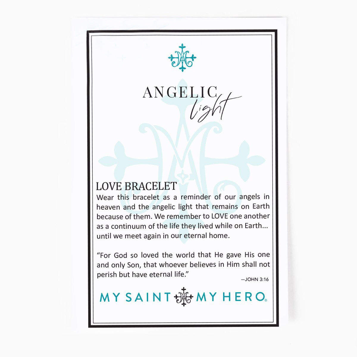 Angelic Light Inspirational Card front