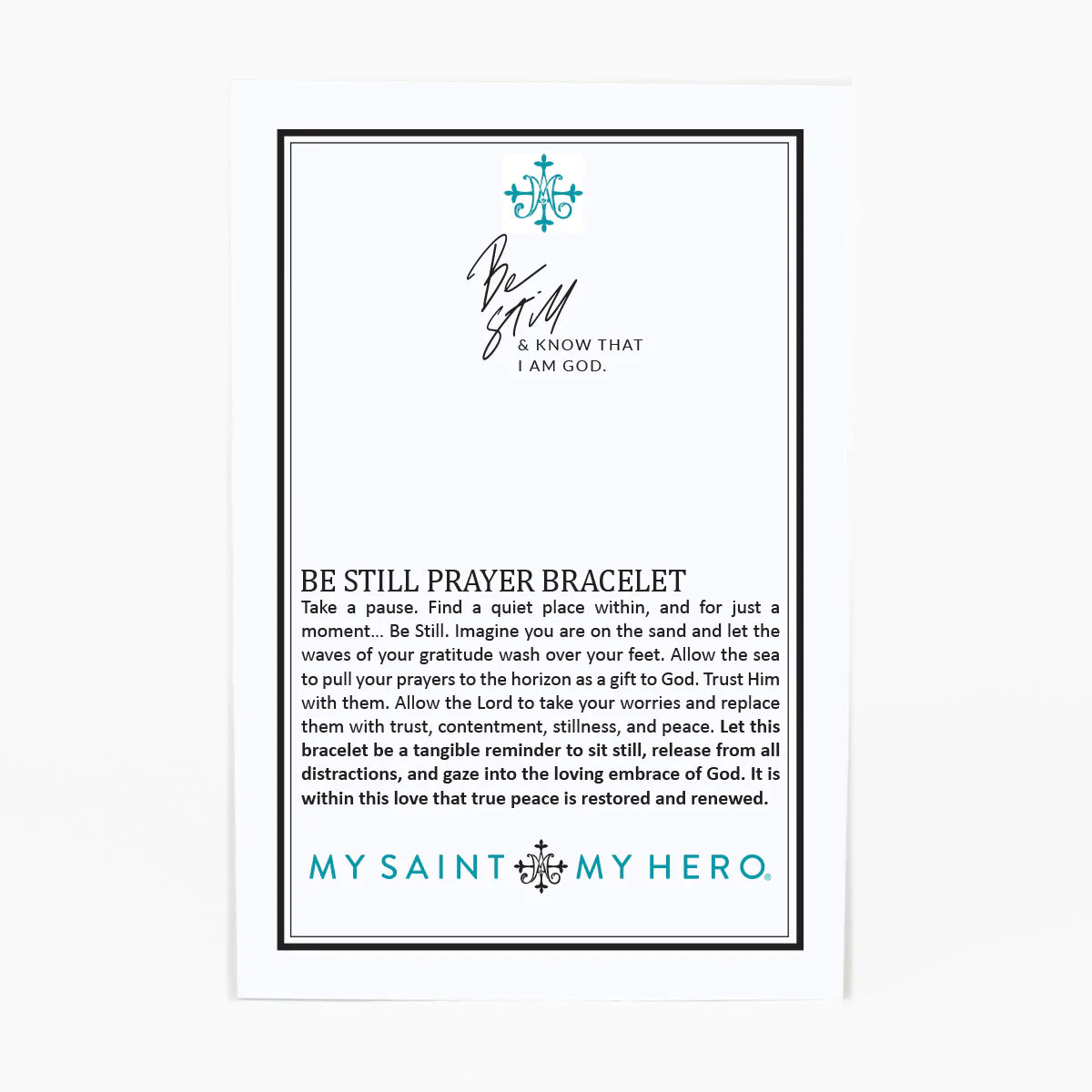 Be Still product card front