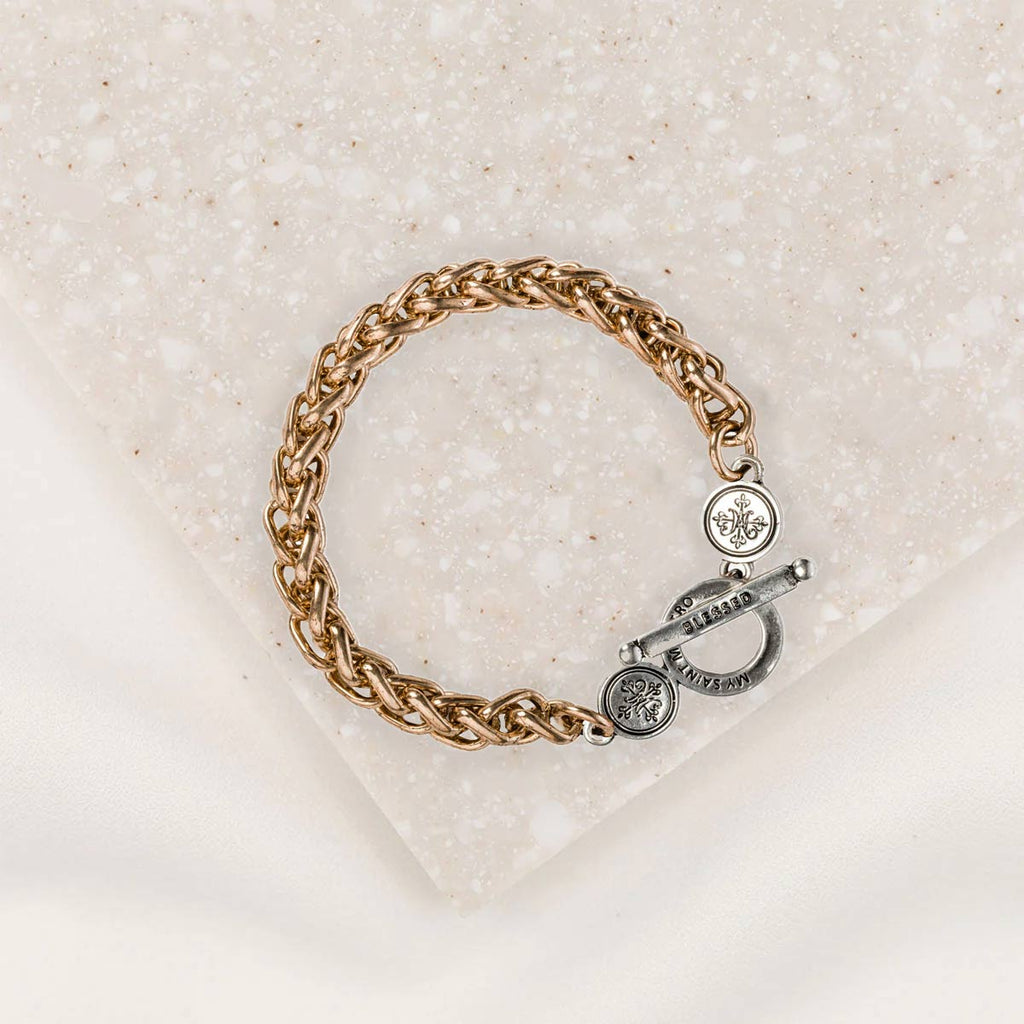 Jewelry Decor for Cross Pendant Black Glass Beads Catholic Bracelets  Religious G - Walmart.com