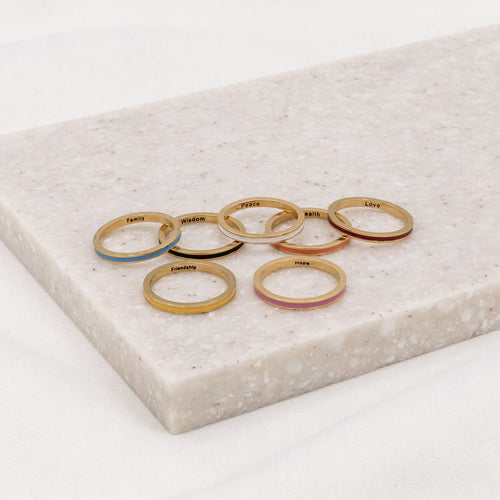 My Saint My Hero Blessing Bands for your fingers, stack your blessings in colors and intentions