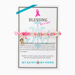 Blessing for a Cure Benedictine Woven Blessing Bracelet giving back to breast cancer research