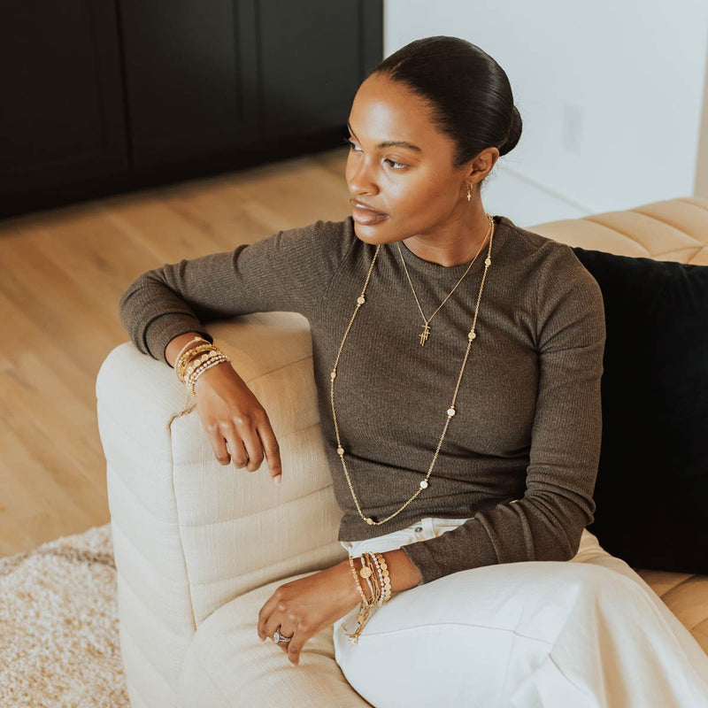 Your Jewelry Wardrobe: You can wear a long, gold chain necklace over a  turtleneck or a plain black dress. Try winding it around a strand of pearls  | Silverhorn Jewelers Santa Barbara
