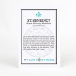 House Blessing Medallion - Saint Benedict Medal Inspirational Card