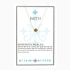 Faith Petite Necklace Silver/ Gold Card