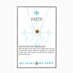 Faith Petite Necklace Silver/ Gold Card