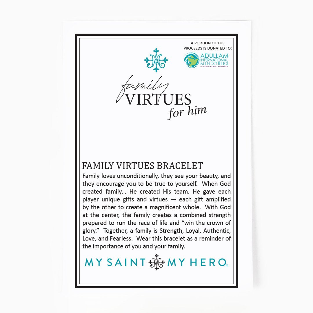 The Front of the Family Virtues for him product card