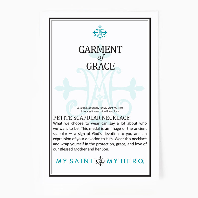 Garment of Grace Scapular Necklace - Sterling Silver