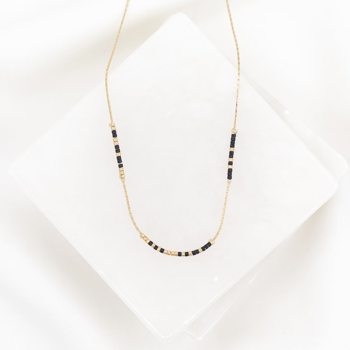 Saints Geaux! Victory Morse Code Necklace