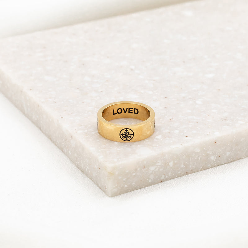 Greatest Love Deuteronomy 6:5 Ring in gold