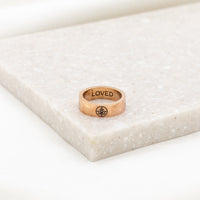 Greatest Love Deuteronomy 6:5 Ring in rose gold