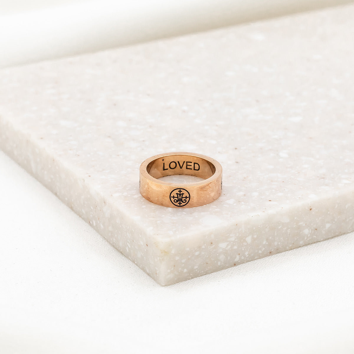 Greatest Love Deuteronomy 6:5 Ring in rose gold