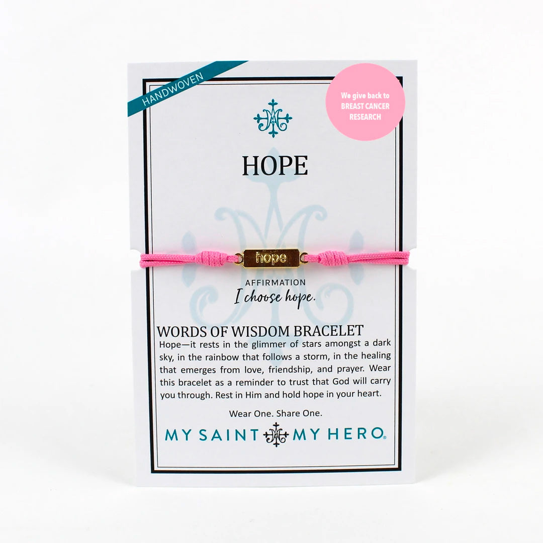 Hope Bracelet - Giving Back to Breast Cancer Research – My Saint My Hero