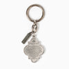 Blessed Mother Mary Silver Key Ring with Blessing for Drivers Prayer - Catholic Gift