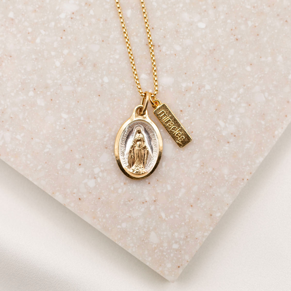 Lourdes Miraculous Mary Necklace