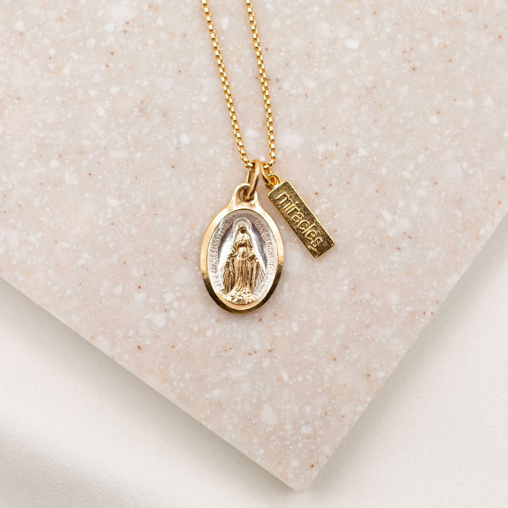 Miraculous Mary Bead Ball Necklace - Catholic Jewelry – My Saint
