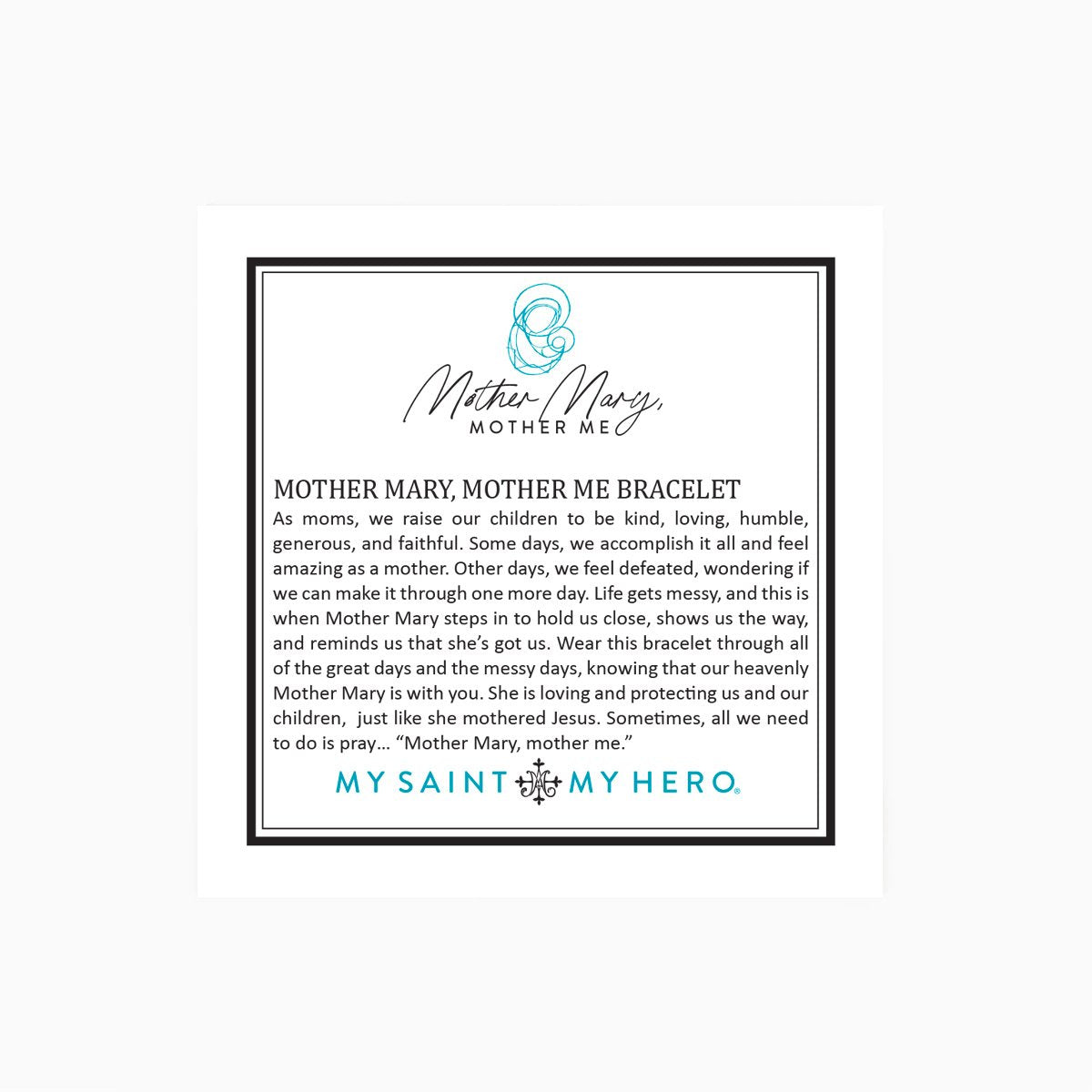 Mother Mary, Mother Me Bracelet Inspirational Product Card Front
