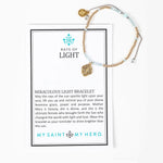 Rays of Light Miraculous Mary Bracelet - Gold Filled with an Inspirational Card